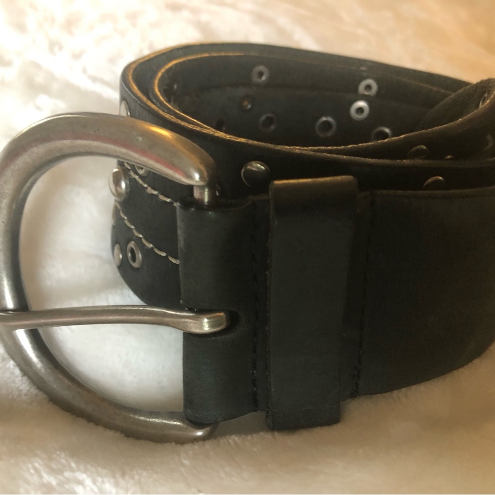 Rolfe Classic Black Men's Leather Belt with Silver Buckle